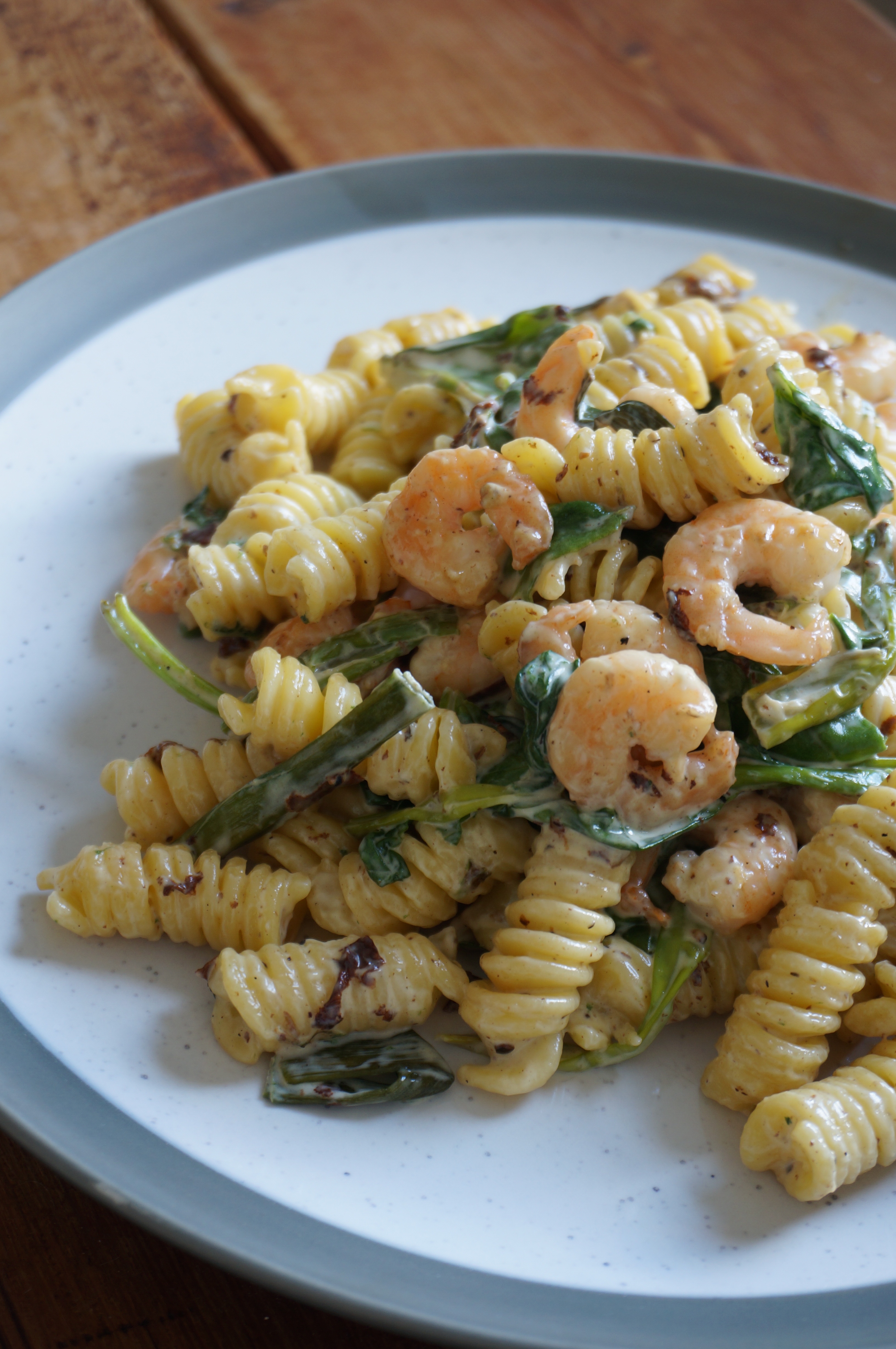 30-Minute Creamy Shrimp and Spinach Pasta