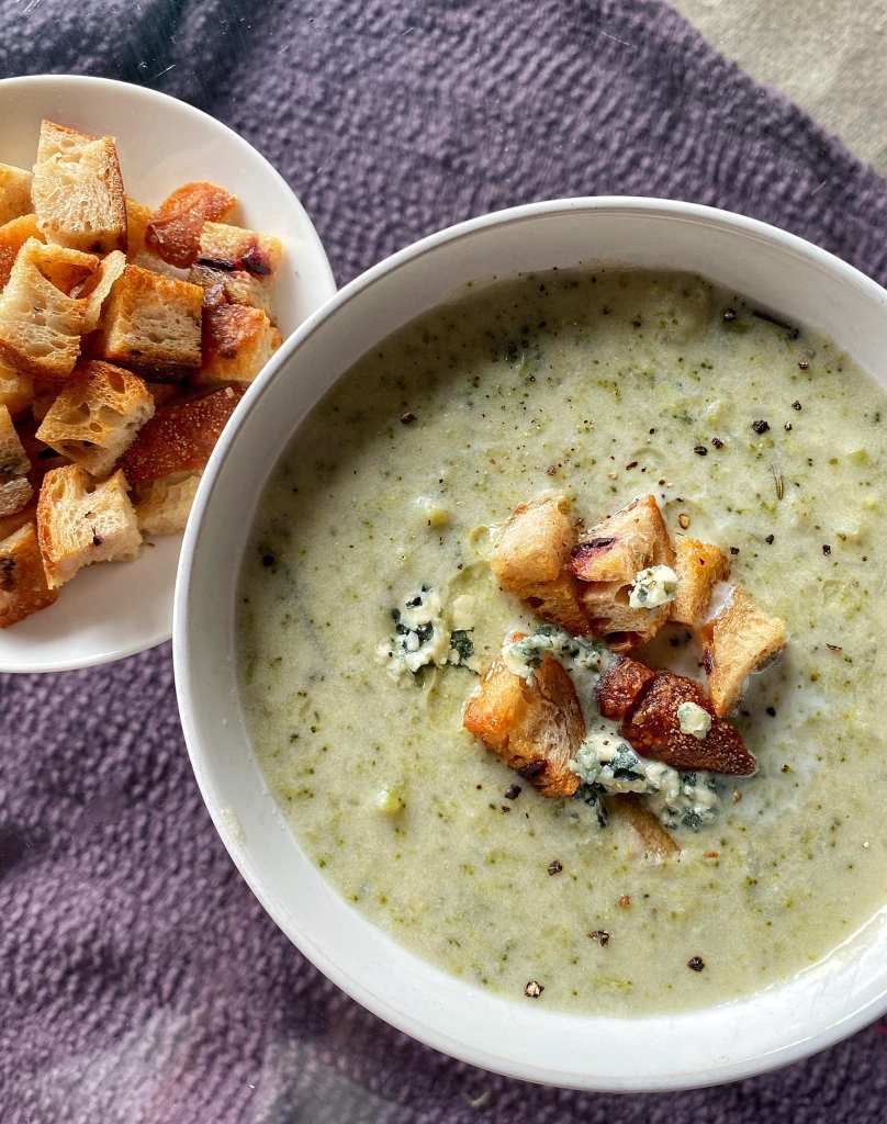 Broccoli and Blue Cheese Soup