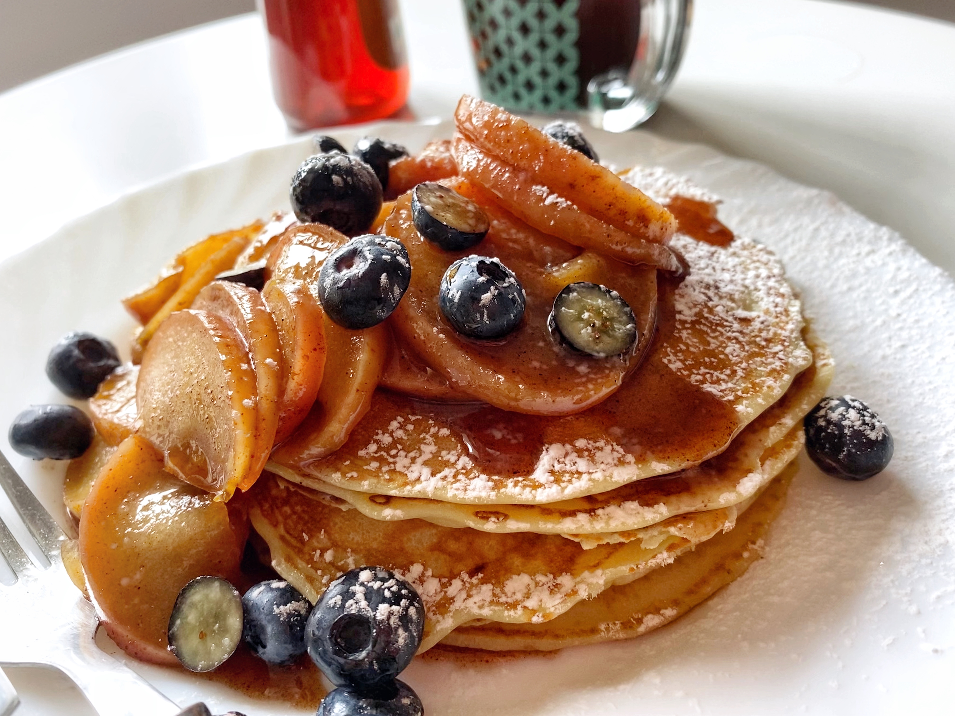 Warm Cinnamon-Apple Topping for Pancakes