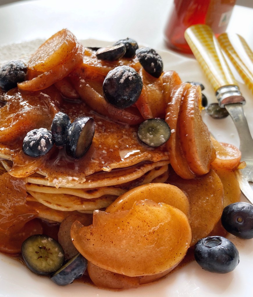 Warm Cinnamon-Apple Topping for Pancakes